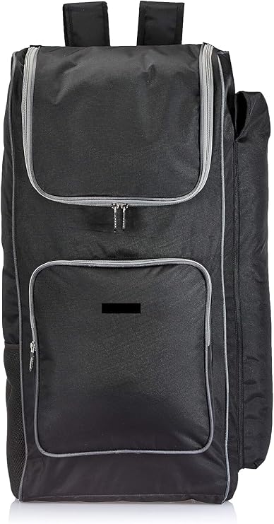 Cricket Kit Bag For Adults Cricket Bag Cricket Equipments Black Spacious Storage Weather Resistant Backpack