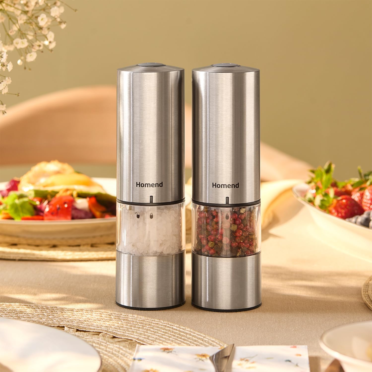 Homend Grindgo 6003H Rechargeable Spice Mill Set