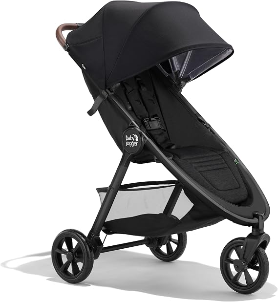 Baby Jogger City Mini GT3 Stroller | All-Terrain Pushchair | Lightweight, Foldable Travel Stroller | Rich Black