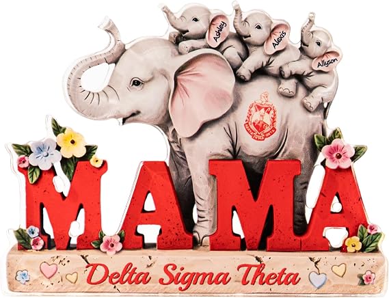 Delta Sigma Theta Sorority Gifts for Mom - Engraved Acrylic Plaque, Sisterhood Keepsake for Members, Mothers Day, Anniversary, Bid Day Celebration, Custom Greek Organization Decor