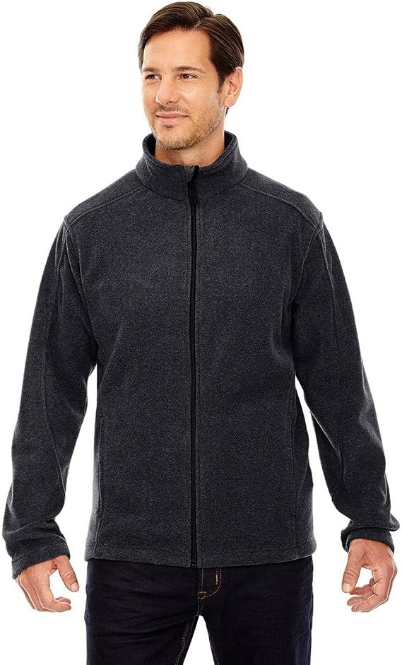 Core 365 Men's Tall Journey Fleece Jacket 3XT HEATHER CHARCOAL