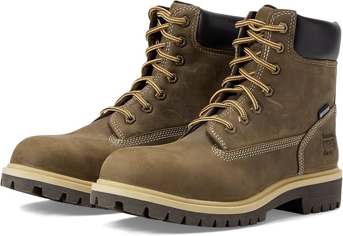 Timberland Womens Direct Attach 6 Inch Steel Safety Toe Insulated Waterproof, Turkish Coffee, 11 Wide