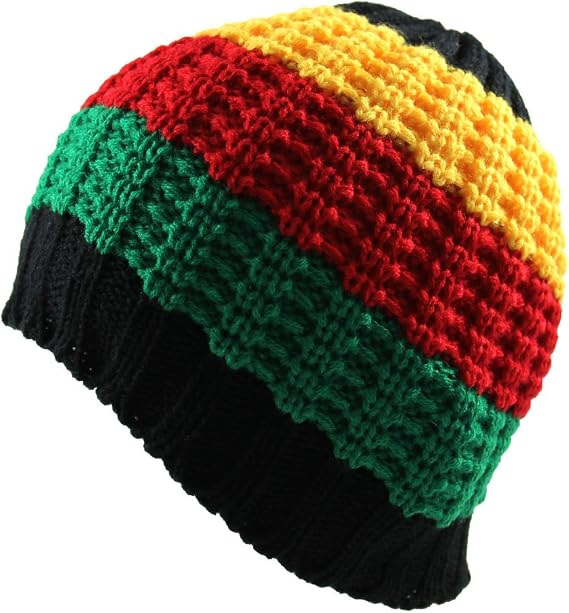 RW Rasta Knitted Beanie