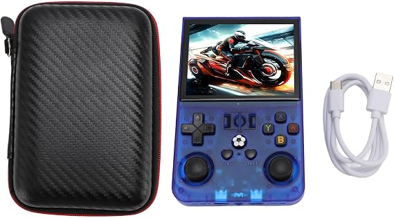 R36PRO Handheld Game Console, Retro Gaming Console with 3.5 Inch IPS Screen 640x480, 4000mAh Battery, Dual Joysticks, Supports 60+ Emulators for Portable Retro Play (64GB)