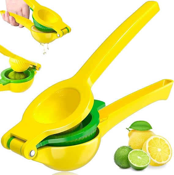 Vakoo 2-in-1 Lemon Squeezer, Yellow & Green