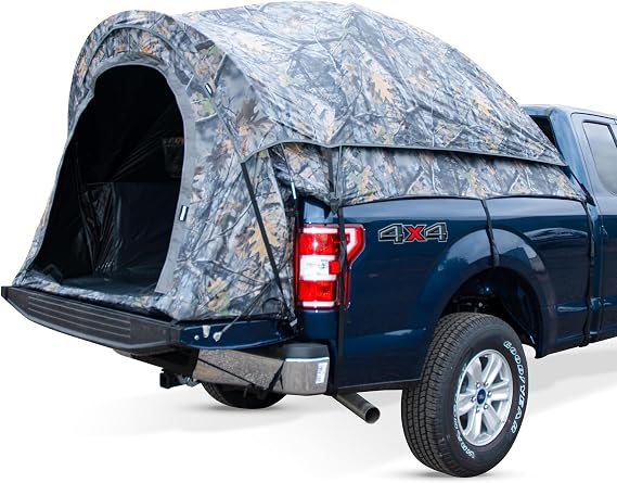 Napier Backroadz Camo Truck Tent | Pickup Truck Bed Camping Tent | Rainfly for Water Protection | Sturdy and Spacious 2-Person Truck Tent | Easy 10-Minute Setup | Camouflage