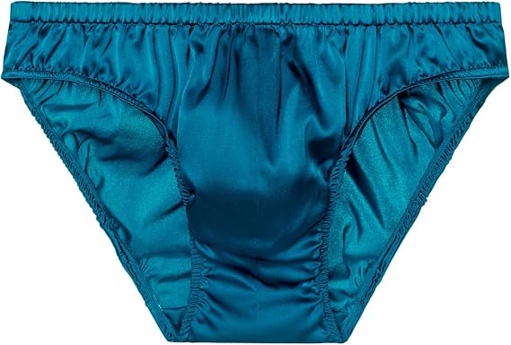 Men's Silk Satin Classic Briefs Soft Underwear Skin Friendly