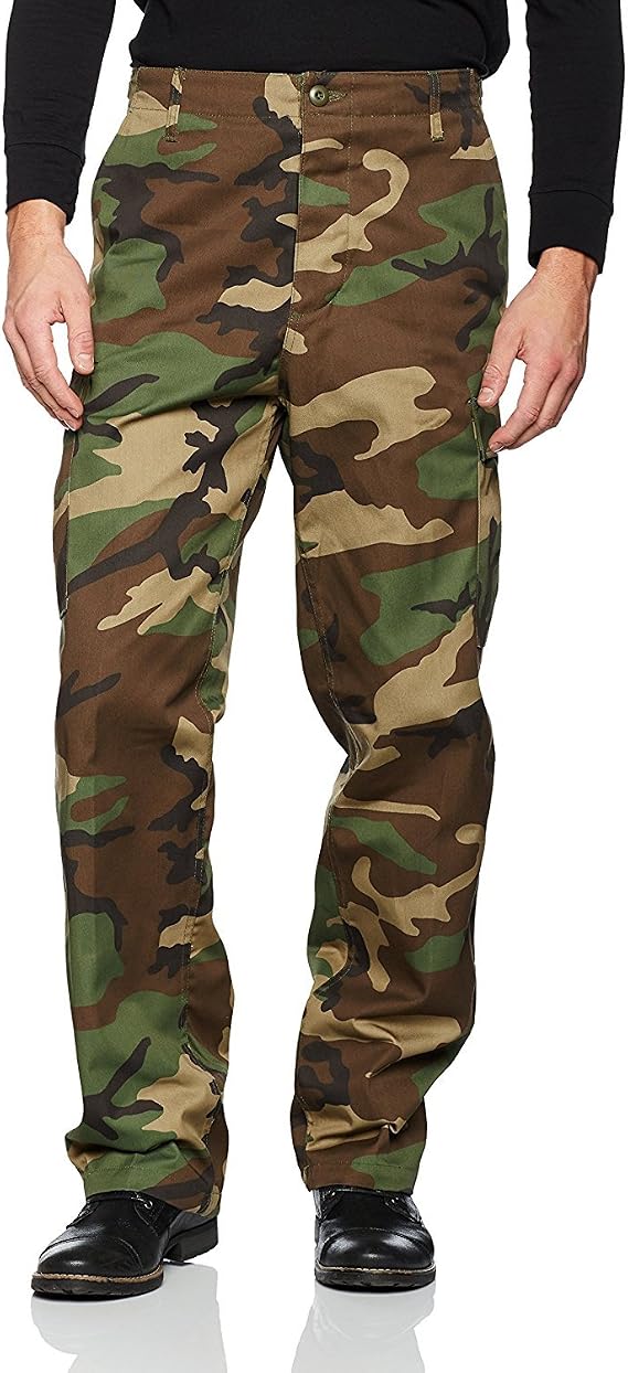 MIL-TEC Ranger BDU Field Pants - Men's, Woodland Camo, Small, 11810020-902