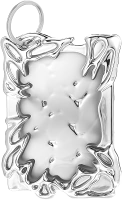 Photocard Holder Keychain, Electroplate Plastics Frame Photocard Holder Photocard Display Frame Silver Plating Photocard Organizer for Tabletop Decor Student Card Case Stationery Office Supplies