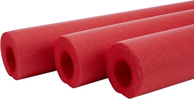 Allstar Performance Roll Bar Padding, 36 in Long, Foam, Red, Set of 3