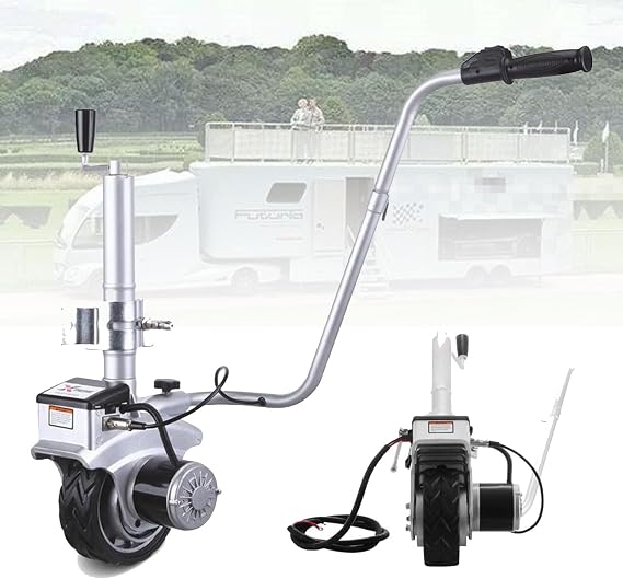 Load Capacity Electric Trailer Dolly - Motorised Camper Trolley Kit for Camper Caravan Trailer - Electric Trailer Mover for Easy Transport
