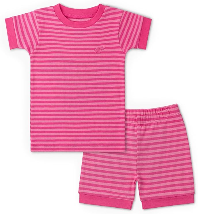 monica + andy unisex-baby Organic Two-piece Shorty Pajama Set