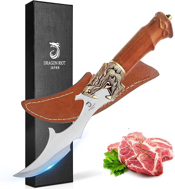 DRAGON RIOT Meat Cleaver, Sheath Included