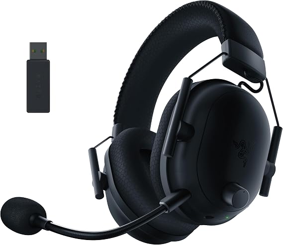 Razer BlackShark V2 Pro for PC - Wireless Premium Esports Gaming Headset (HyperSpeed Wireless Technology, TriForce Titanium 50 mm Drivers, HyperClear Supercardioid Mic) Black