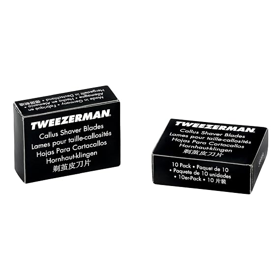 Tweezerman Replacement Callus Shaver Blades 20 Count Black