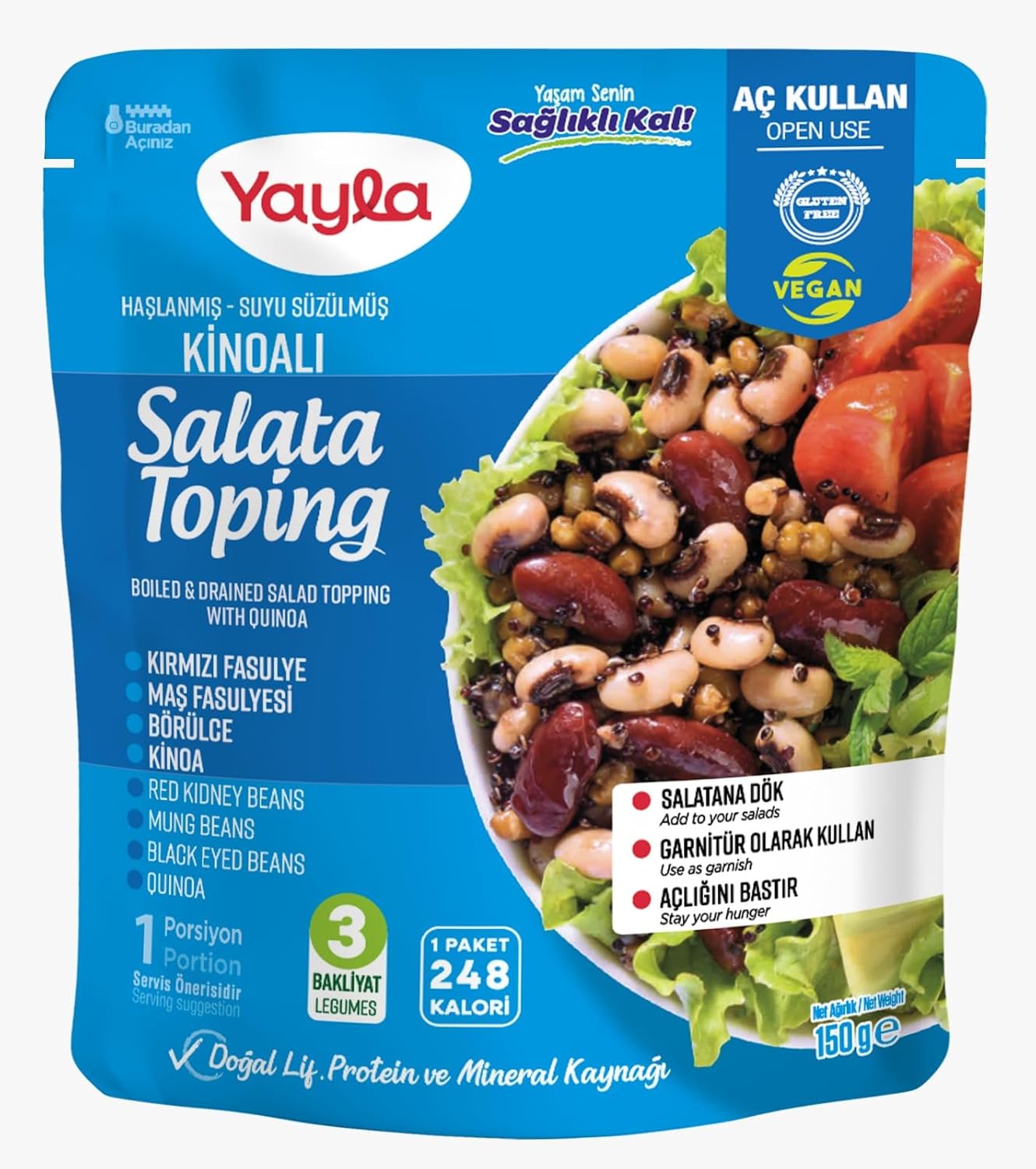 Yayla Kinoalı Salata Toping 150 gr