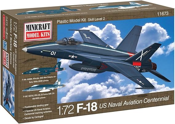 Mini Craft 1/72 F-18 US Navy Aviation 100th Anniversary Color Plan Model