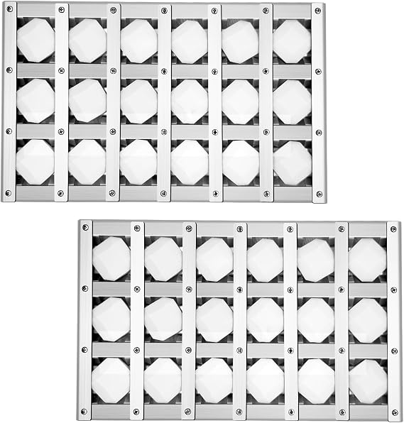 80743 Grills Complete Briquette Tray Assembly for Lynx Grill Replacement Parts,2 Pack Heat Plates Tent Shield for Sedona by Lynx L400, L600, L700Grill Parts with Ceramic Rods