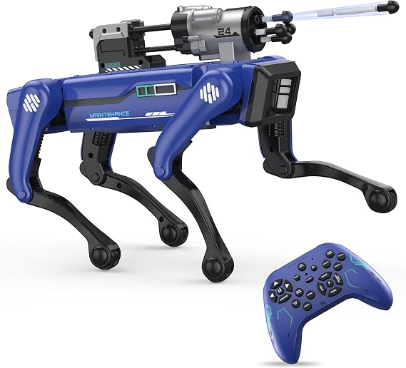 Robot Dog - Interactive STEM Toys with Voice & Remote Control, 30+ Lifelike Actions, Programmable Play, 25m Range, Durable & Safe - Best Gift for Ages 6 and up