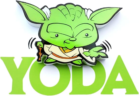 3D Light FX Star Wars Yoda 3D Deco Mini-Sized LED Wall Light
