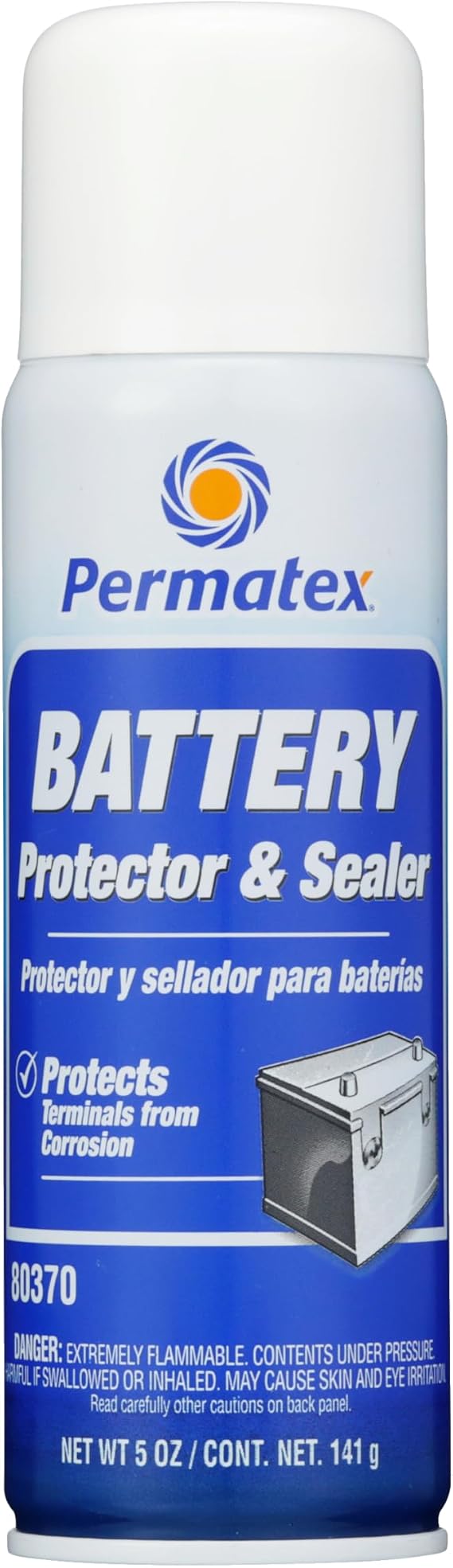Permatex 80370 Battery Protector and Sealer, 5 oz. net Aerosol Can