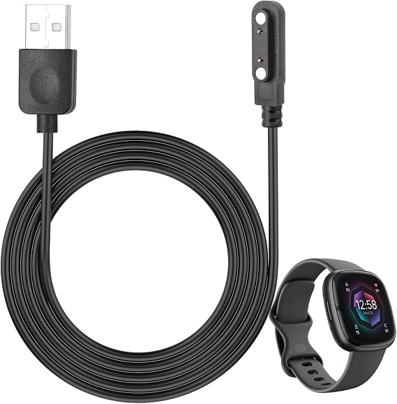 Smart Watch Charger Cable, Magnetic SmartWatch Accessories Charger Cable 2 Pin Cord, Charger Contact pin spacing 7.62 mm for Smart Watch, Fitness Tracker