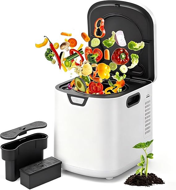 SOLIDEE 4.2L Electric Composter, Kitchen Compost Bin
