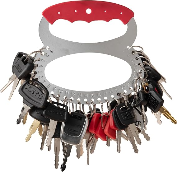 44 Pcs Heavy Equipment Keys Set,Construction Machinery Key for Caterpillar JohnDeer Hitachi Kom astu Volvo Bobcat Case JCB Doosan Kobelco