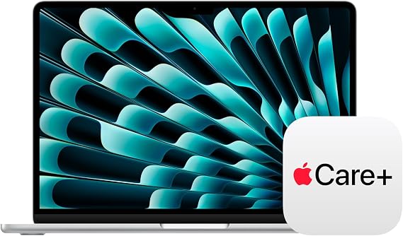 Apple 2026 MacBook Air 13" Notebook with M5 Chip: AI and Apple Intelligence, 13.6" Liquid Retina Display, 16GB Unified Memory, 512GB SSD, 12MP Center Frame Camera, Touch ID - Silver + 3 Year Extended