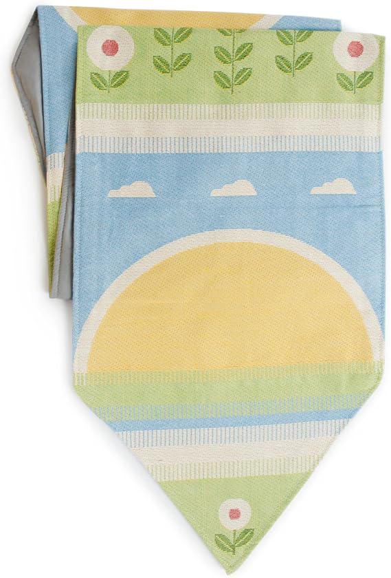 Classroom Decorative Fabric Table Runner - 64'' Long Spring Themed Table Decor for Preschools and Daycare
