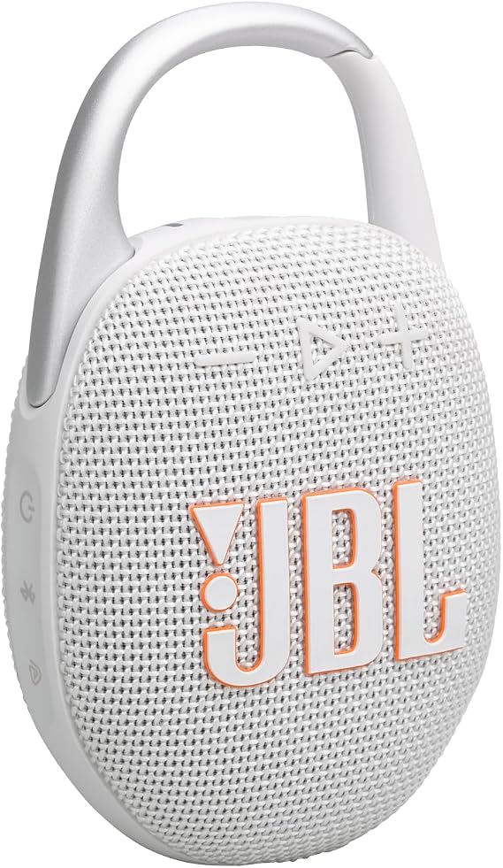 JBL Clip 5 Ultra-Portable Bluetooth Speaker with Integrated Carabiner, Big JBL Pro Sound, PlaytimeBoost, Waterproof Design and 12-Hour Playtime, Grey