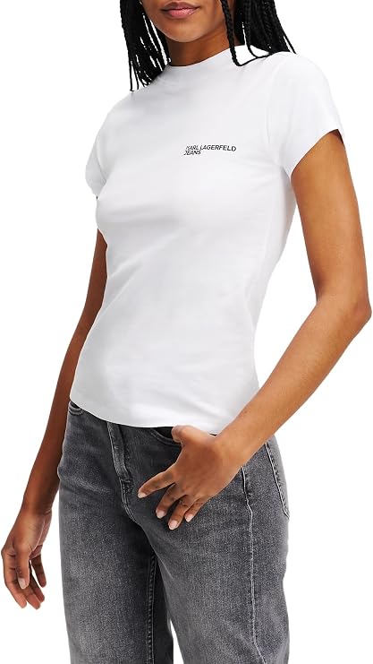 Karl Lagerfeld Jeans Women Slim Short Sleeve T-Shirt