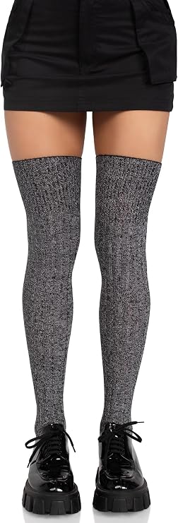 Leg Avenue Women's Rib Knit Thigh Highs
