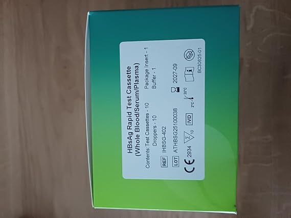 Beright™ HBsAg Rapid Test Kit, Hepatitis B Surface Antigen Detection, 10 Pack