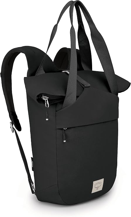 Osprey Arcane Zip Top Tote Backpack, Black