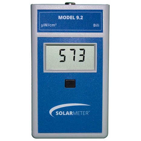 Solarmeter Model 9.2 Bilirubin Light Radiometer, Monitor Blue Light & LED Light, Effective Baby Jaundice Light Meter, Good for Aquarium Lamp Aging & More, Measures 422-499 nm, from 0-1999 W/cm2