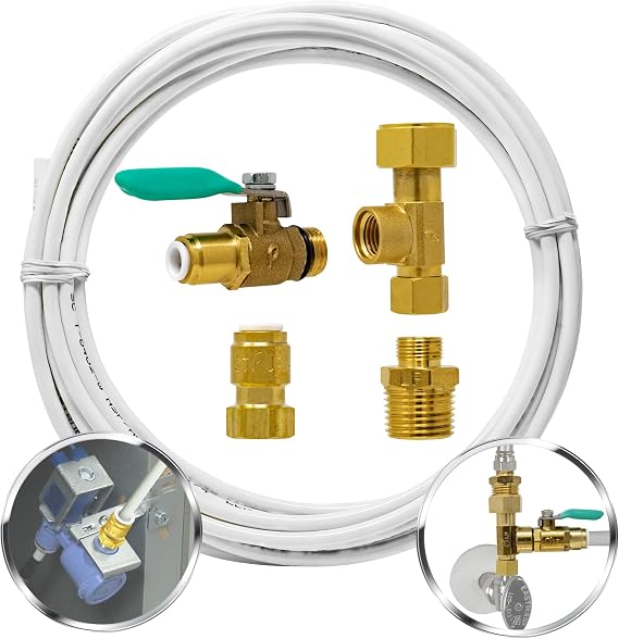 Metpure Ice Maker Refrigerator Water Line Kit, 25 ft x 1/4"