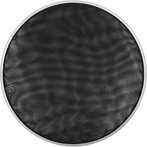 10 Inch Drum Head Silent Skin, Double Layer High Elasticity Nylon Mesh for Drum Set, with Smooth Polished Steel Ring for Noise Reduction Practice
