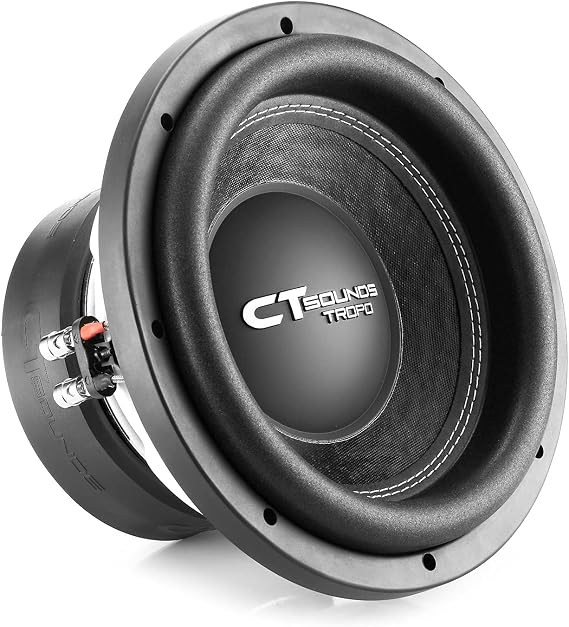 CT Sounds TROPO-10-D4 1300 Watts Max 10 Inch Car Subwoofer Dual 4 Ohm