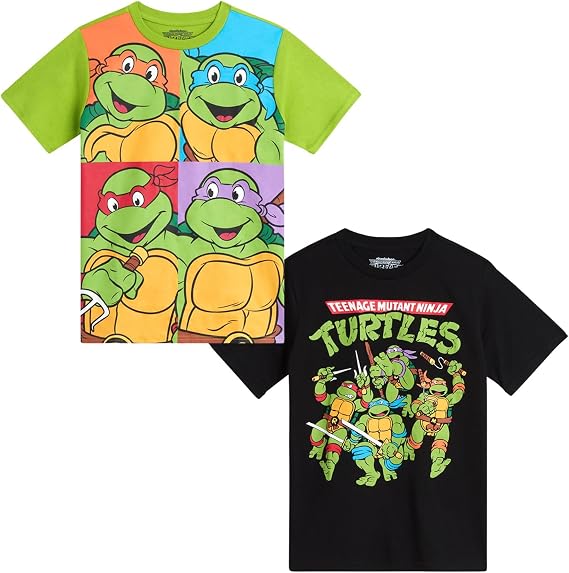 TEENAGE MUTANT NINJA Turtles Toddler and Big Boys Graphic Tees 2 Pack