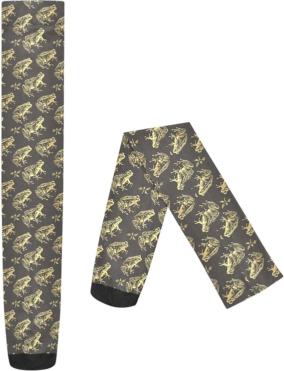 Knee High Leg Warmer Anti-Hook for Brides medias para botas Old Style Frog Gold Design