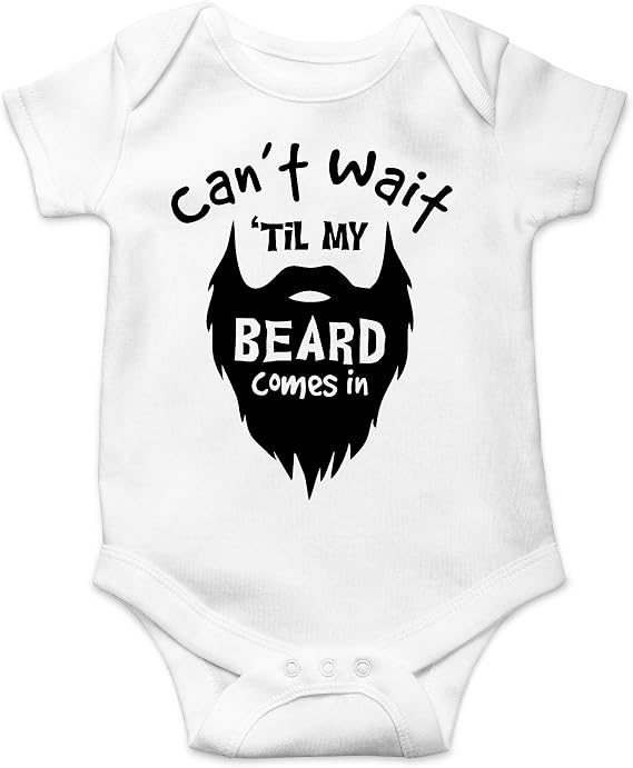 CBTwear Can't Wait Til My Beard  In Funny Baby Bodysuit