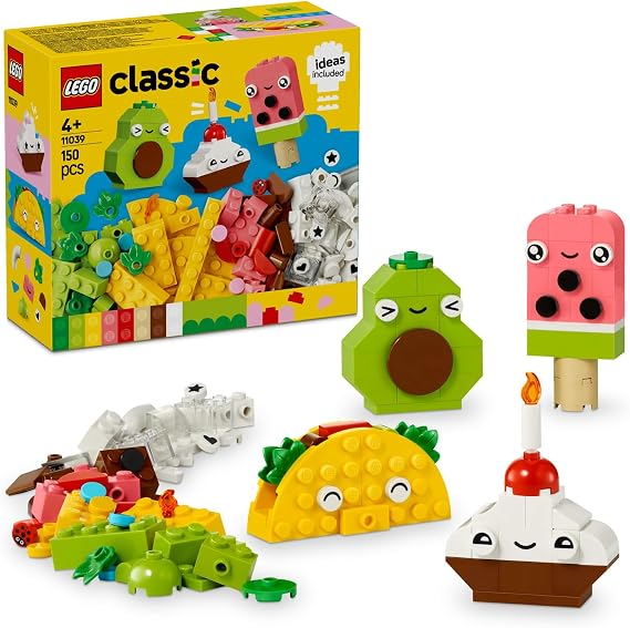 LEGO Classic Creative Food Friends Creative and Fun Toy Making Set for Kids Ages 11039-4 and Over (150 Pieces)