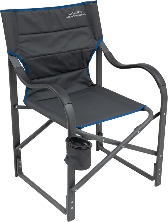 ALPS Mountaineering Camp Chairs for Adults - Comfortable Padded Polyester Fabric Over Sturdy Wide Aluminum/Steel Frame with Tall Back, Folds Flat