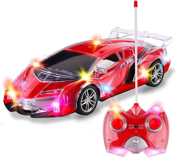 Liberty Imports Light-Up Remote Control Sports Car, Racing Toy, 1:20 Scale