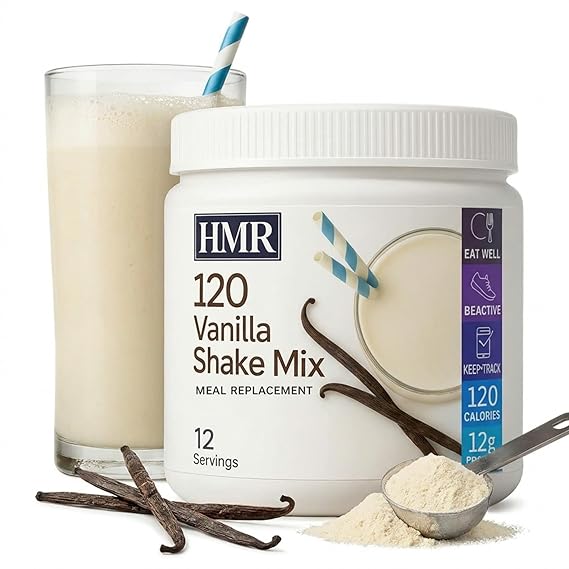 HMR 120 Vanilla Meal Replacement Shake Powder, 12 Servings