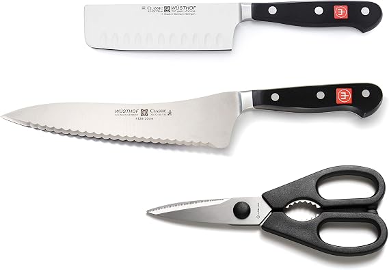 Wusthof Classic 3-Piece Kitchen Knife Set