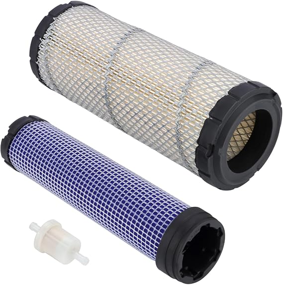Hipa Inner & Outer Air Filter for Kawasaki 11013-7044 FX850V FX730V FX691V FX801V FX751V FX1000V FH680V 11013-7045 25 083 01-S AF25551 M131802