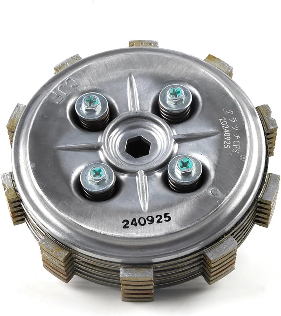 Friction Disc Kit Complete Clutch Hub Core Drum Assembly Kit Compatible with Yamaha SR150 SRZ150 SR 150 SRZ 150 JYM 150