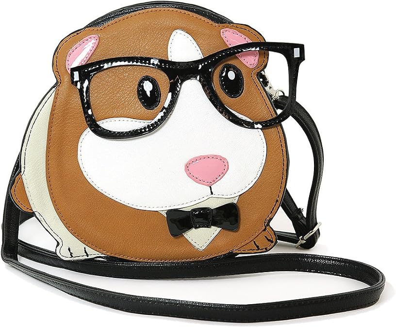 Nerdy Guinea Pig Shoulder Crossbody Bag
